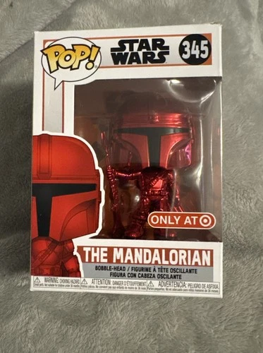 The Mandalorian #345 (Red Chrome) Target Exclusive Funko Pop Brand New 🔥🔥
