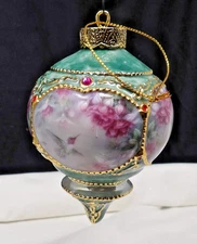 Bradford Exchange Lena Liu Heirloom Porcelain Hummingbird 4" Ornament -A-