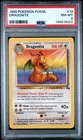 1999 POKEMON FOSSIL #19 DRAGONITE PSA 8