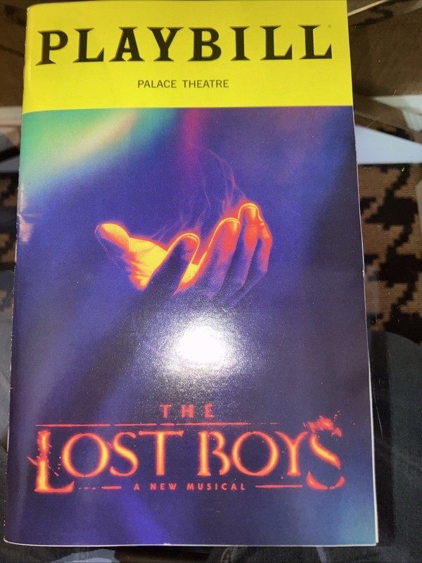 THE LOST BOYS Musical Broadway Playbill Gay Queer Ali Louis Bourzgui Tony Winner