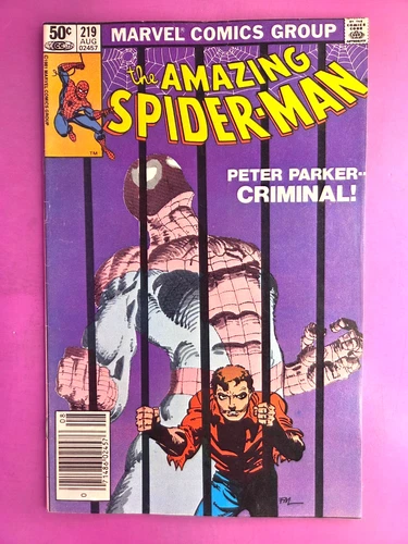 THE AMAZING SPIDER-MAN #219  VG/LOW FINE  1981 COMBINE SHIP BX2406
