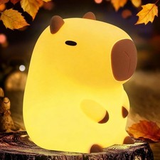 Capybara Cute Night Light, Squishy Capybara Lamp Xmas Gifts Toys, Rechargeabl...