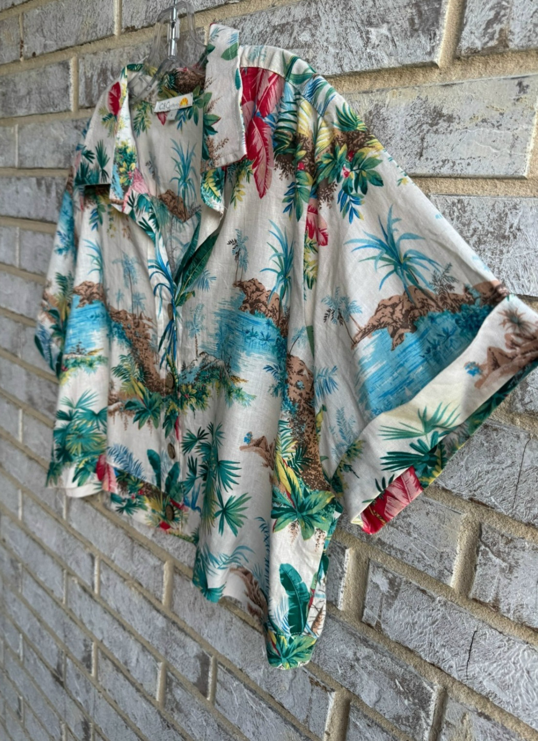 C&C California Short Sleeve Button Up Collared Tr… - image 6