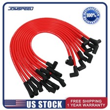 Set of 10 Red Ignition Spark Plug Wires Compatible with Ford F-150 F150 1979