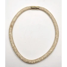 NWB SWAROVSKI Stardust Mesh Crystal Beige Necklace