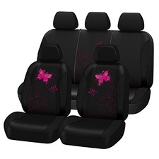 Butterfly Car Seat Covers Ful Set Fashion Full Set Black Rose Red Lace Butterfly Car Seat Covers Ful Set Fashion Full Set Black Rose Red Lace
