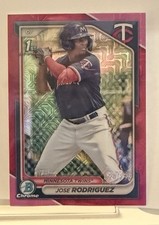 2024 Bowman - Chrome Prospects Jose Rodriguez Fuchsia Mojo Refractor /299 (RC)