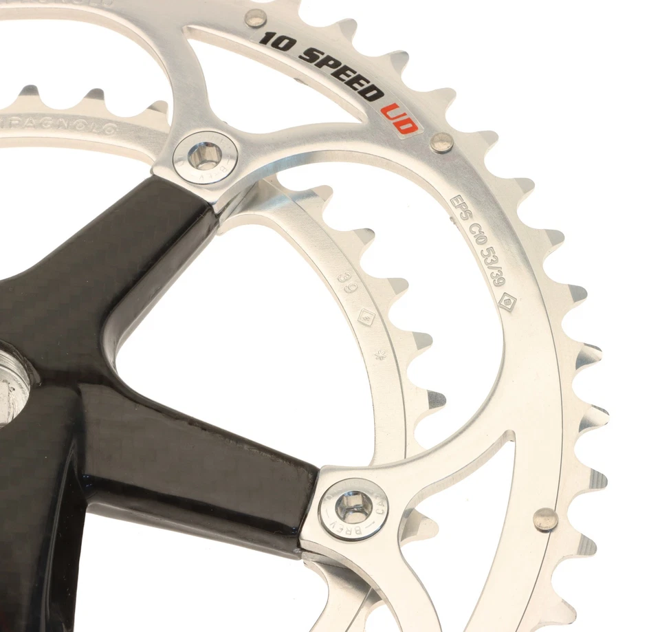 Campagnolo Record Carbon Crankset 10 Speed 53/39T 170mm '03 Square Taper NOS NEW - Image 3 of 4