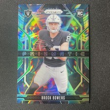 2024 Prizm - Brock Bowers - Green Prizm Prizmatic - Rookie - Raiders
