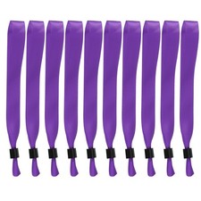 50 Pcs Cloth Event Wristband, Disposable Wrist Bands, Purple