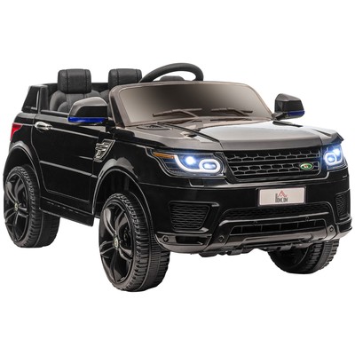 Kinder Elektroauto, SUV mit Fernbedienung, Musikfunktion, bis 5 km/h, Schwarz