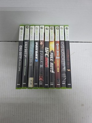 Assorted Xbox 360 Games Lot of 10 (D6)