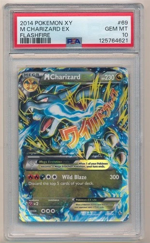 2014 POKEMON XY FLASHFIRE M CHARIZARD EX #69 PSA 10 GEM MINT