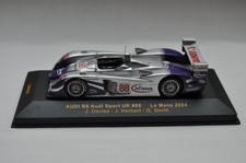 Miniature Audi R8R 1999 24H Du Mans – échelle 1/43, IXO Altaya, Argentée – Occasion Bon état