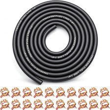 10Ft 1/4" Fuel Line Hose with 20 Clamps for Lawn Mower  Small Engines