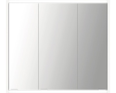 Spiegelschrank Jokey Batu 80 x 15,2 x 70,8 cm weiß hochglanz 3-türig IP 20