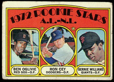 1972 Topps Rookie Stars Ron Cey Baseball Card #761 - Low Grade - High Number. rookie card picture
