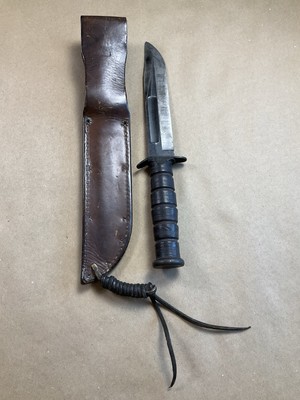 Original WWII USN MK2 Mark 2 Camillus Knife w/ Leather Sheath | eBay