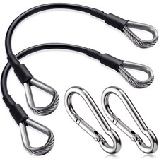 2PCS 10" Gym Extension Cable, Fitness Extension Rope Attachments Compatible w...