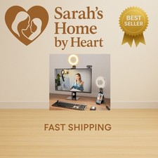 Ring Light for Laptop Desk Clip On,Small Computer Video Conference Lighting w...