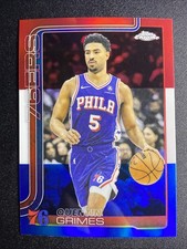 2025-26 Topps Chrome #197 Quentin Grimes Red White and Blue Refractor