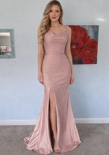 NEW La Femme RN103544 Mauve Pink Formal Ball Gown Dress Prom Wedding Size 0 XS