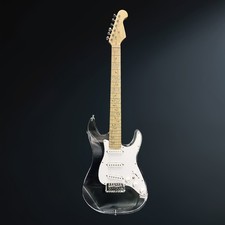 LED Light Electric Guitar Acrylic Body maple Neck SSS pickup Nice tone