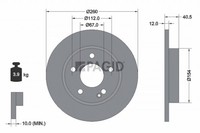 2X Bremsscheibe Pagid 52154NC FüR Mercedes Klasse W168 140 168 031 131 160 CDI