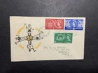 Great Britain 1957 1st day cover to USA Boy Scout Jamboree Sutton Coldfield #2