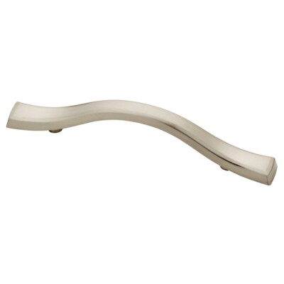 20 Pack Pulls Handles Kitchen Cabinet Drawer Beveled Curve Nickel  