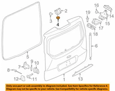 Ford OEM 2012-2018 Focus Trunk Lid Hinge Nuts W711213S300 NIP (4 pieces