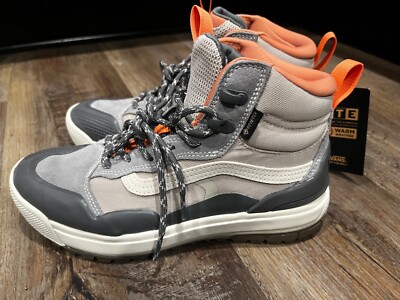 VANS Ultrarange Exo Hi Gore-Tex MTE-2 Hiking Shoes Boots Grey White Women's 8