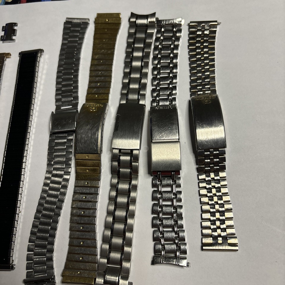 Seiko Deployment Clasp Stainless Steel Vintage Watch Band Men's Lot eBay