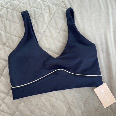 WILO The Label Navy Blau Sport BH Melbourne Australia Workout Yoga Crop Top M
