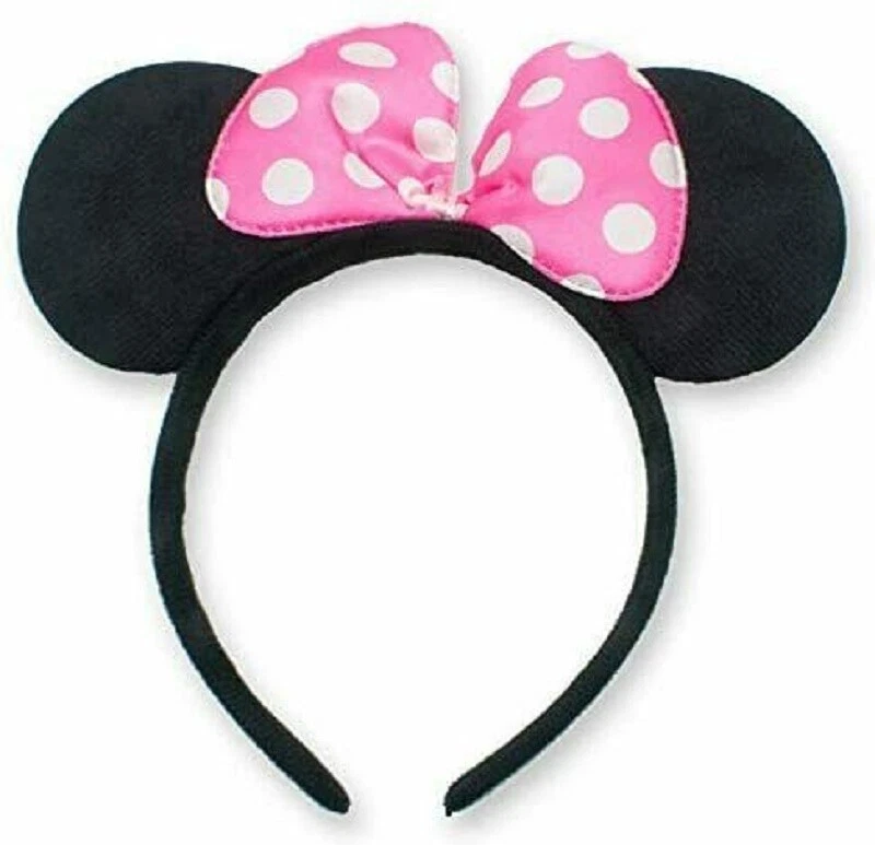 24 Pcs Minnie Mickey Mouse Ears Headbands Black Disney Pink Bow Birthday Party - Image 3 of 4