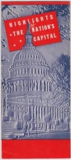 c1940 Washington DC Tourist's Guide Brochure