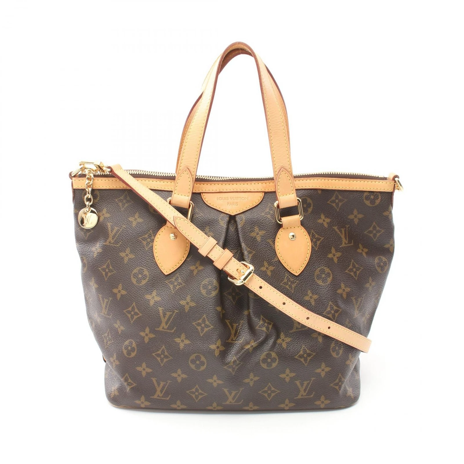 LOUIS VUITTON（LV） Borsa a mano Louis Vuitton Palermo PM 2 vie M40145 monogramma tela pelle usata donna