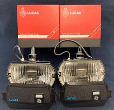 NEW ROVER P6 LUCAS SQUARE 8 FT8 LAMPS AND COVERS