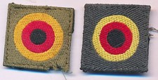 1950-60s Germany German Infantry Field Hat Cap Pair of Sewn Badge Patch Insignia