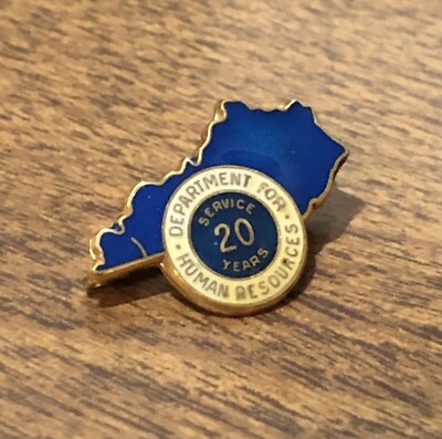 Kentucky Human Resources Dept. 1/10 10K Gold Fill 20 Year Service VTG Award Pin