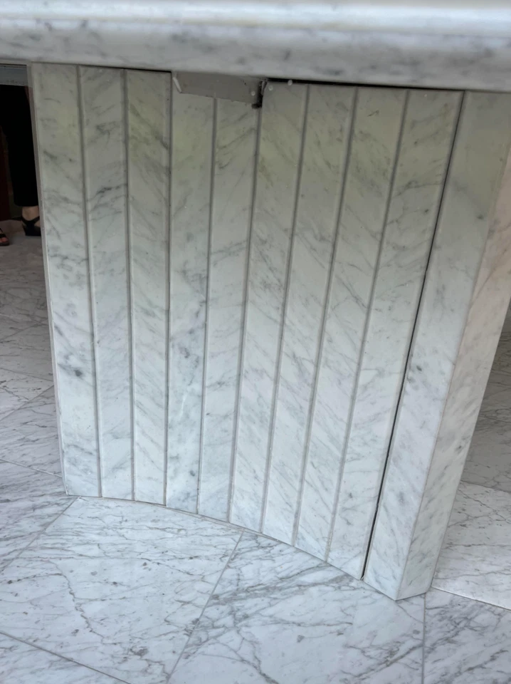 Solid Custom Marble Dinning Table, Handmade Furniture, 1987 - Image 3 of 4