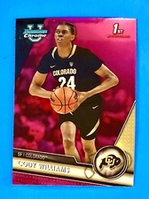 2023-24 Bowman Chrome U Basketball 1st Bowman Pink Refractor Cody Williams #16