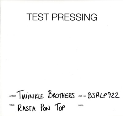 Twinkle Brothers(Test Pressing Vinyl LP)Rasta Pon Top-Burning Sounds-EU-M/M
