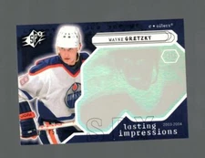 2003-04 SPX WAYNE GRETZKY #101 LASTING IMPRESSIONS 283/750 EDMONTON OILERS HOFER