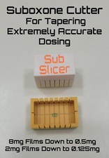 SubSlicer Suboxone Cutter 8/2mg Strips Exact Dose Tapering W/ Razor