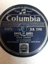Steve Conway / Stargazers - Ashes Of Roses / Mona Lisa  - 78rpm Shellac DB 2749