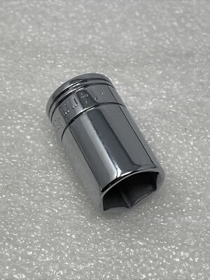 14mm SK Hand Tools 1/4'' Drive, 6 Point, Semi-Deep Metric Chrome Socket, 41684