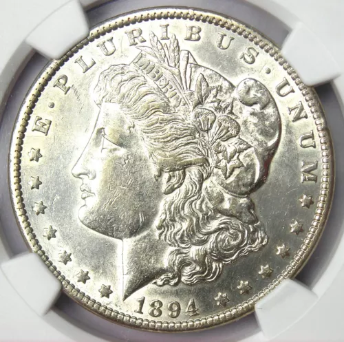 1894-P Morgan Silver Dollar $1 Coin 1894 - Certified NGC AU Details - Rare Date!