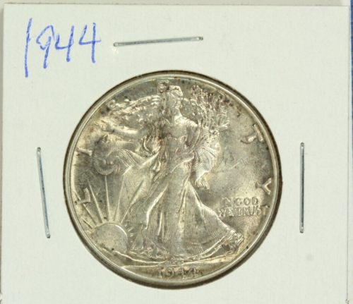 1944 Walking Half Dollar : Extra Fine + XF +