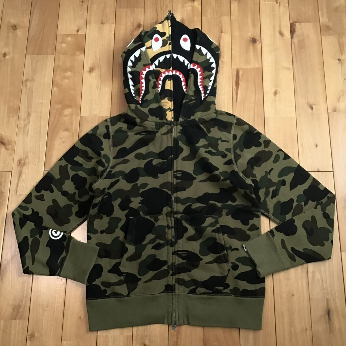 BAPE Double Shark full zip hoodie 1st camo A Bathing Ape BAPE Double Shark full zip hoodie 1st camo A Bathing Ape